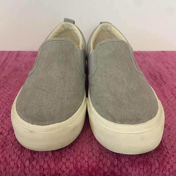 Taos Footwear Rubber Soul Slip On Canvas Sneakers Gray Size 6.5 - Picture 3 of 10